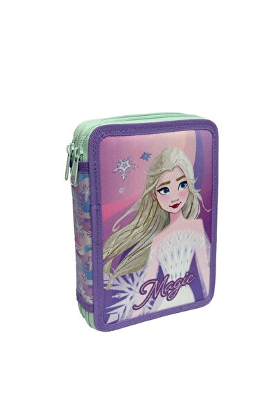 Lumi LUXURY Penar Echipat Dublu Roz/Lila Verde Frozen Elsa "Magic" Glitter 15.5x21x4.5 cm