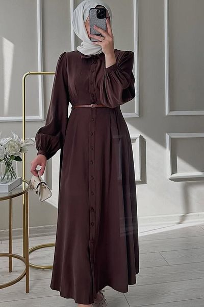 Miami Reyyan Dress - Fabric Dress with Button Details