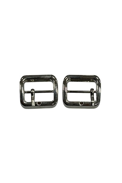 İsmet toka 2.5 CM - Ayakkabı ve Terlik Gümüş -Metal Aksesuar