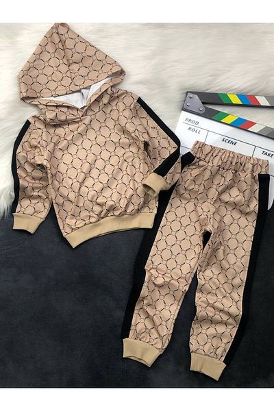 KGN GİYİM Boy's 2 Threads Unsharped Bottom Top Set