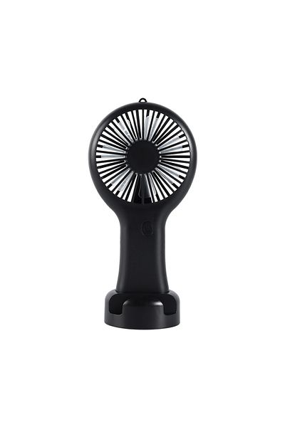 HTstore Zore Dd5002 3 Stage Hand Fan with Phone Stand-Black