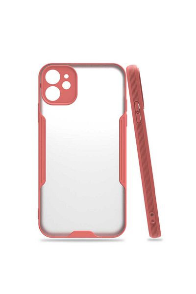 HTstore iPhone Compatible 11 Case Zore Parfe Cover-Pink