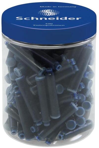 SCHNEIDER Schneider blue ink cartridge, 100 pieces/box