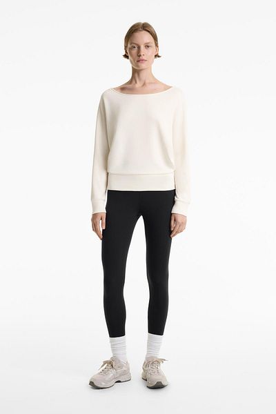 Oysho Round neck sweatshirt with soft-touch modal