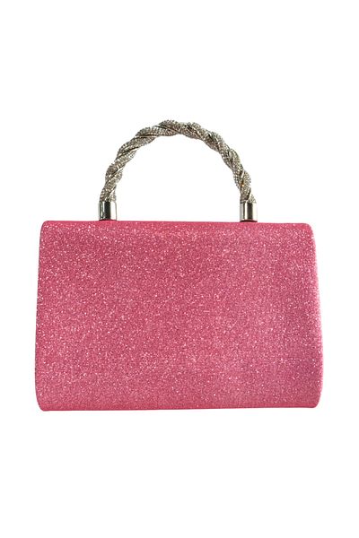 OEM Elegant pink bag with rhinestones