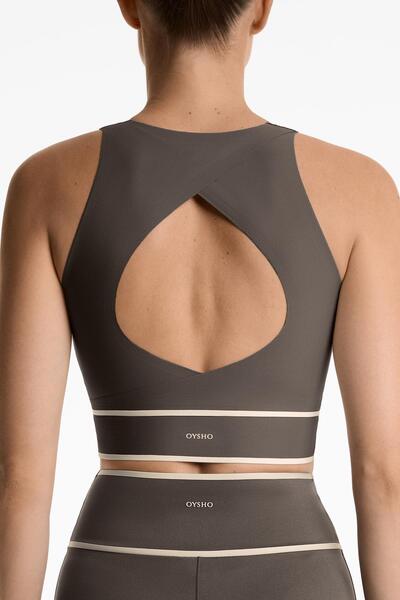 Oysho Perfect-Adapt crossover band tank top