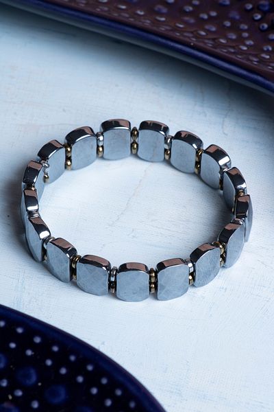 DENİZ Certified Terahertz Natural Stone Bracelet