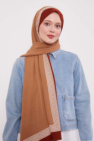 Levidor Tile Maze Pattern Medina Silk Shawl