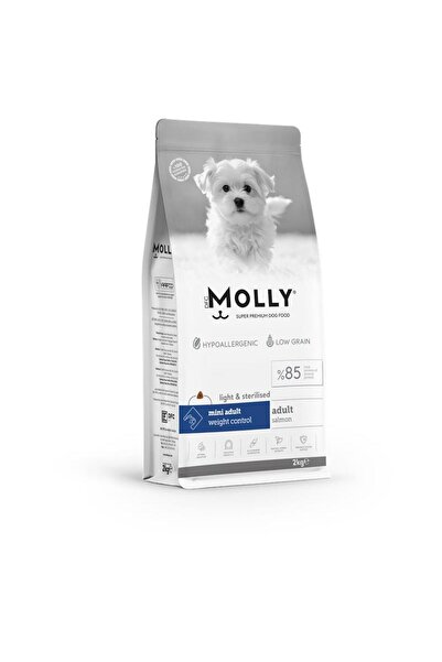 Molly Mini Irk Kısırlaştırılmış Köpek Maması Somonlu 2 Kg