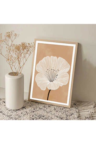 Dekorsiahome Τραπέζι σαλονιού κουζίνας με ξύλινο πλαίσιο μονοκόμματο BJSE TK1470