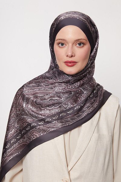 Levidor Smoked Edge Pattern Indian Silk Shawl