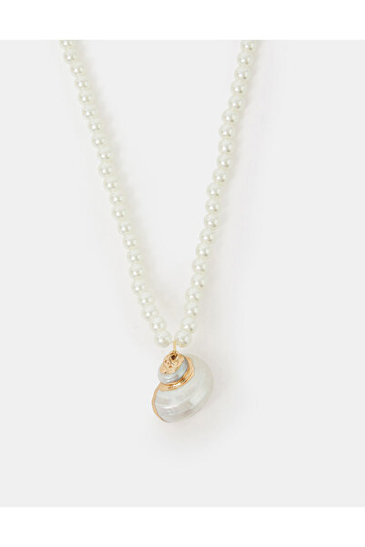 Accessorize PEARLISED MERMAID SHELL P Gold
