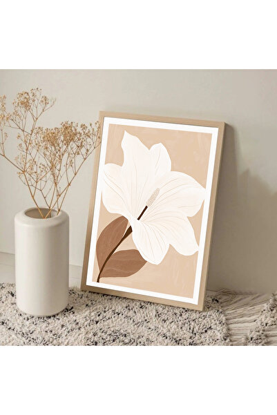 Dekorsiahome Τραπέζι σαλονιού κουζίνας με ξύλινο πλαίσιο μονοκόμματο BJSE TK1383