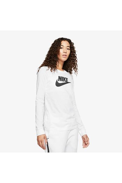 Nike W Nsw Tee Essntl Ls Icon Ftr XS XS INTL
