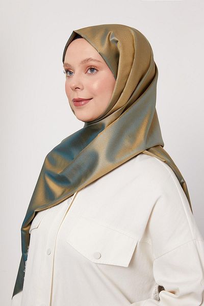 Levidor Grass Green Silk Shawl