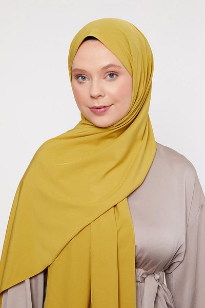 Levidor Oil Green Plain Pattern Elegance Shawl