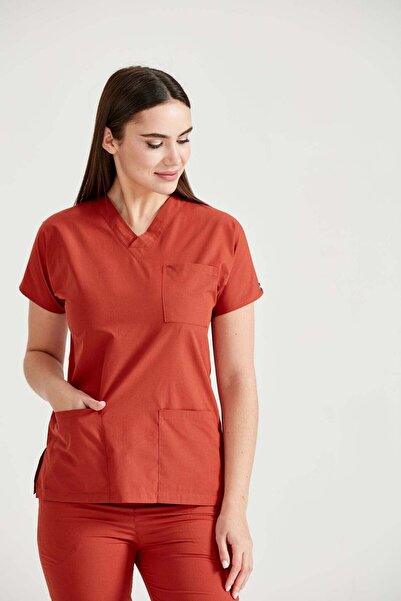 DEMOTEKS Σετ χειρουργικών γαντιών Ιατρική στολή Classic Brick Unisex