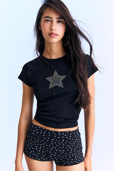 Stradivarius Shimmer T-shirt