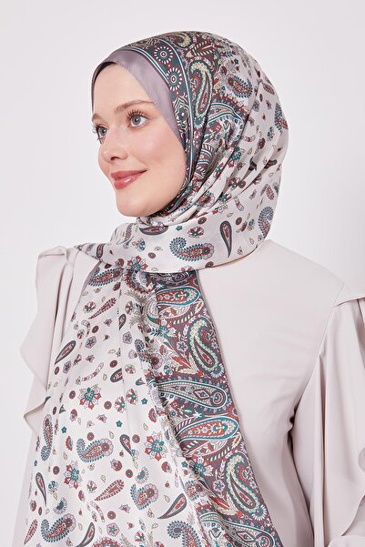 Levidor K.Mink Μικτό Λουλούδι Ινδικό Μεταξωτό Σάλι