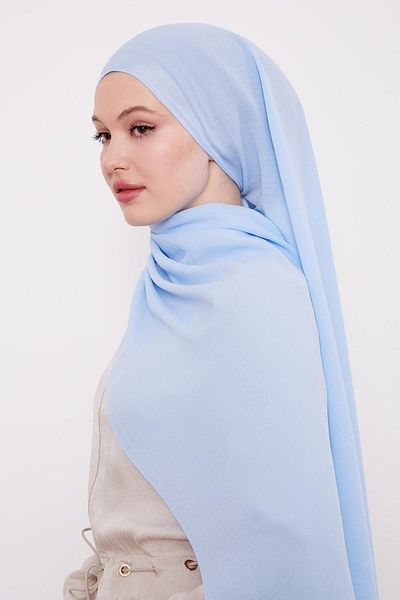 Levidor Baby Blue Plain Aerobin Shawl