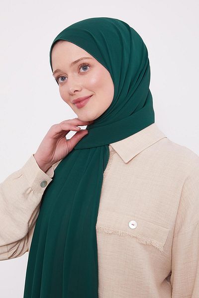 Levidor Emerald Crinkle Plain Shawl