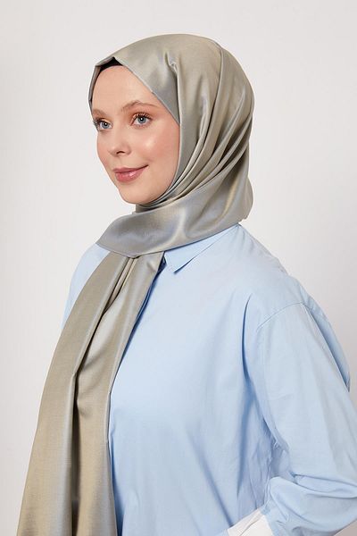 Levidor Gray Silk Shawl