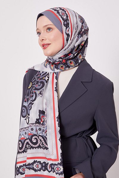Levidor K.Gray Edge Speckle Pattern Indian Silk Shawl