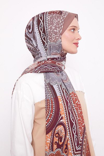 Levidor Coffee Authentic Pattern Love Shawl