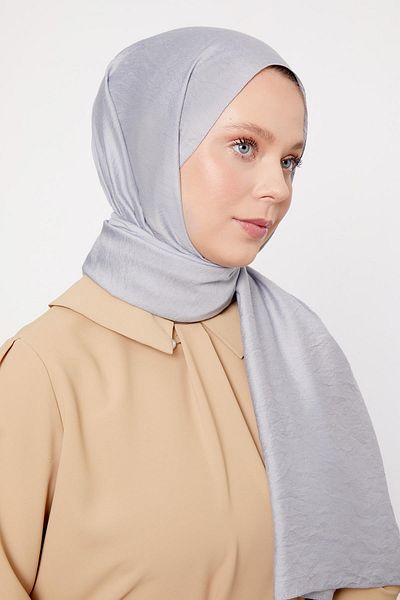 Levidor Light Gray Viscose Shawl