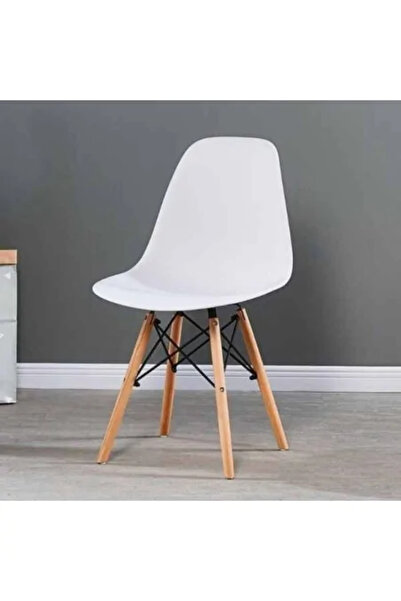 Mercaton Set 3 Scaune Acerenza, Stil Scandinav cu Picioare din Lemn de Fag