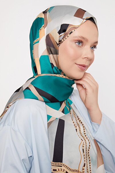 Levidor Σάλι Twill με μοτίβο κρέμας κυμάτων