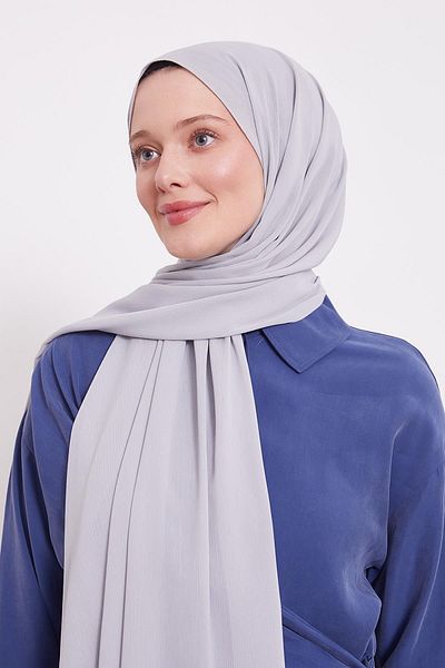 Levidor Baby Blue Crinkle Plain Shawl