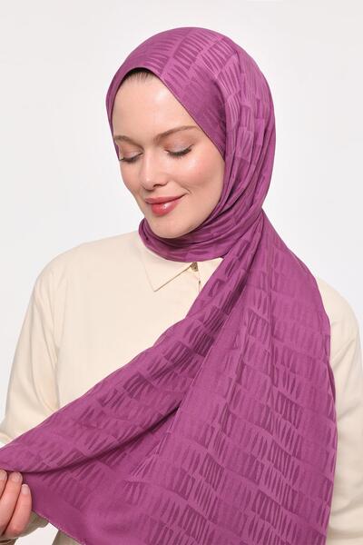 Levidor Menekşe Damla Desen Blue Jakar Şal