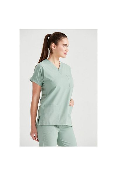 DEMOTEKS Scrub Set Costum Medical Classic Verde Ou de Rata Unisex - Light Duck Egg Cream- Classic