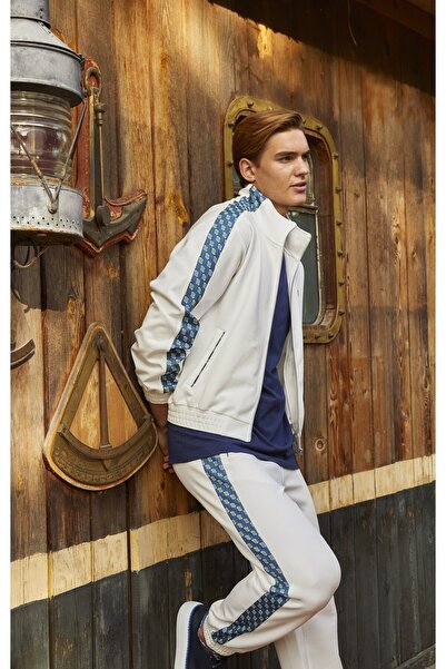 SPORTEMPT Pantaloni de sport pentru bărbați supradimensionat cu mâneci elasti...