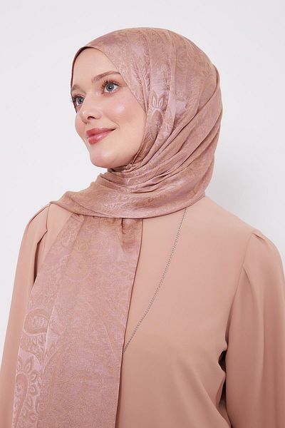 Levidor Pink Ethnic Pattern Italian Jacquard Shawl
