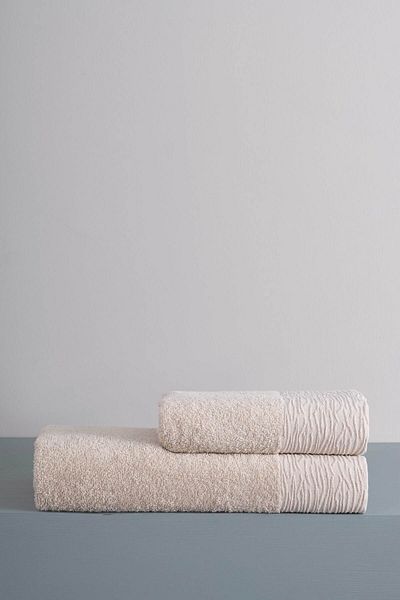 Denia Home Textile Bath Towel Set of 2 |   Sand |