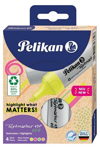 Pelikan Textmarker 490 din materiale reciclate, 4 culo