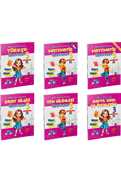 Çalışkan Arı Yayınları ÇALIŞKAN ARI 3. SINIF ÖĞRENİYORUM SET 6 KİTAP 2025