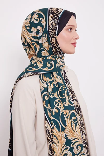 Levidor Emerald Leaf Pattern Love Shawl