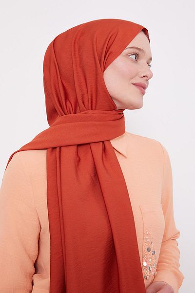 Levidor Orange Leola Plain Shawl