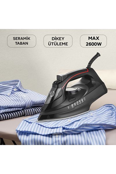 King Stiro 2600W Ceramic Sole Steam Iron Kbu751