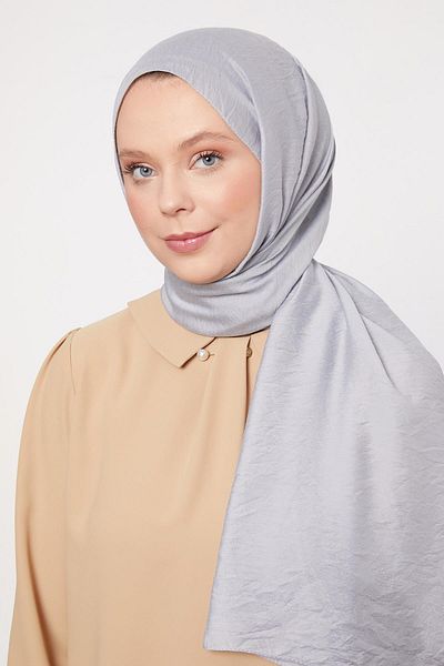 Levidor Light Gray Viscose Shawl
