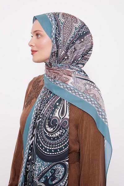 Levidor Mint Green Authentic Pattern Love Shawl