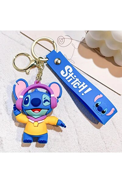 FG KONNİCHİWA 3D Luxury Boy Anime Disney Stitch Silicone Keychain & Bag Accessory