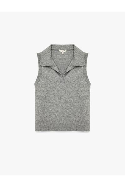 Koton Sleeveless Polo Neck Knitwear Sweater