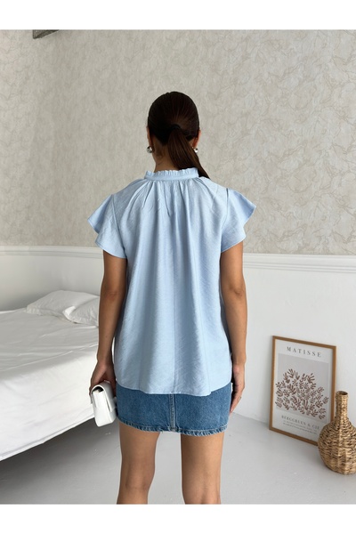 ABOUT US Bluză de vară cu model obișnuit cu detaliu de legare