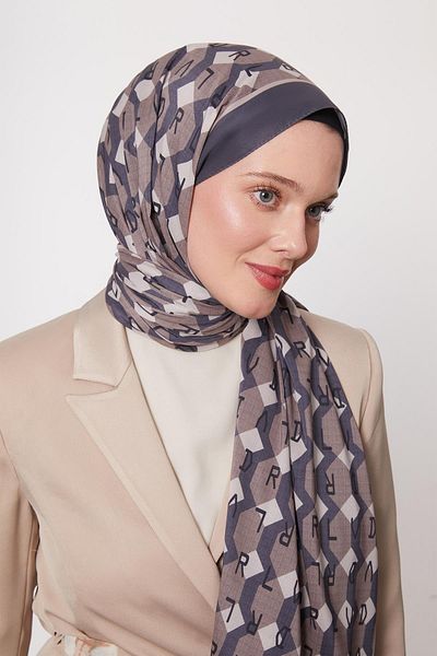 Levidor Indigo Honeycomb Pattern Love Shawl
