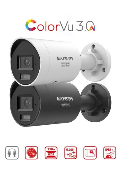 Hikvision DS-2CD2047G3-LI2UY/SL - 4M ColorVu + Smart Hybrid Bullet Network Ka...