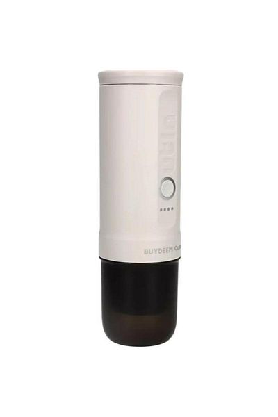 BUYDEEM Portable Espresso Machine OTEM-01-OW, 90W, 80ml, 670g, Car and Wall Charger, USB Cable, Comp